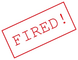 Fired sign